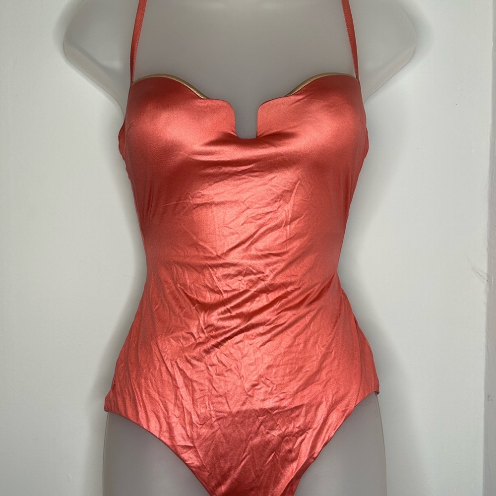 LA PERLA One piece Vermillion Swim suit. Size M